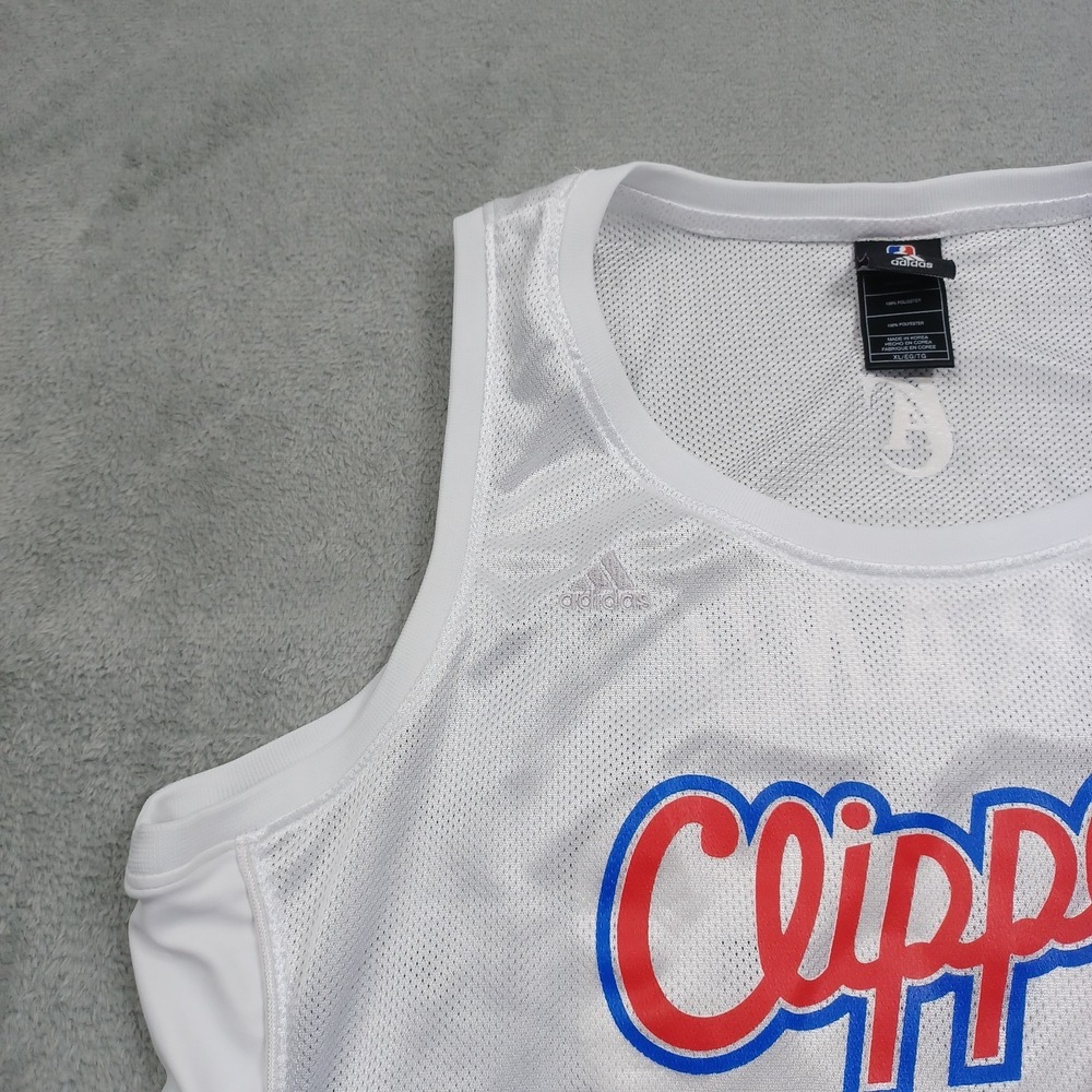 LA Clippers Jersey Girls XL Adidas White NBA Basketball - Picture 4 of 8